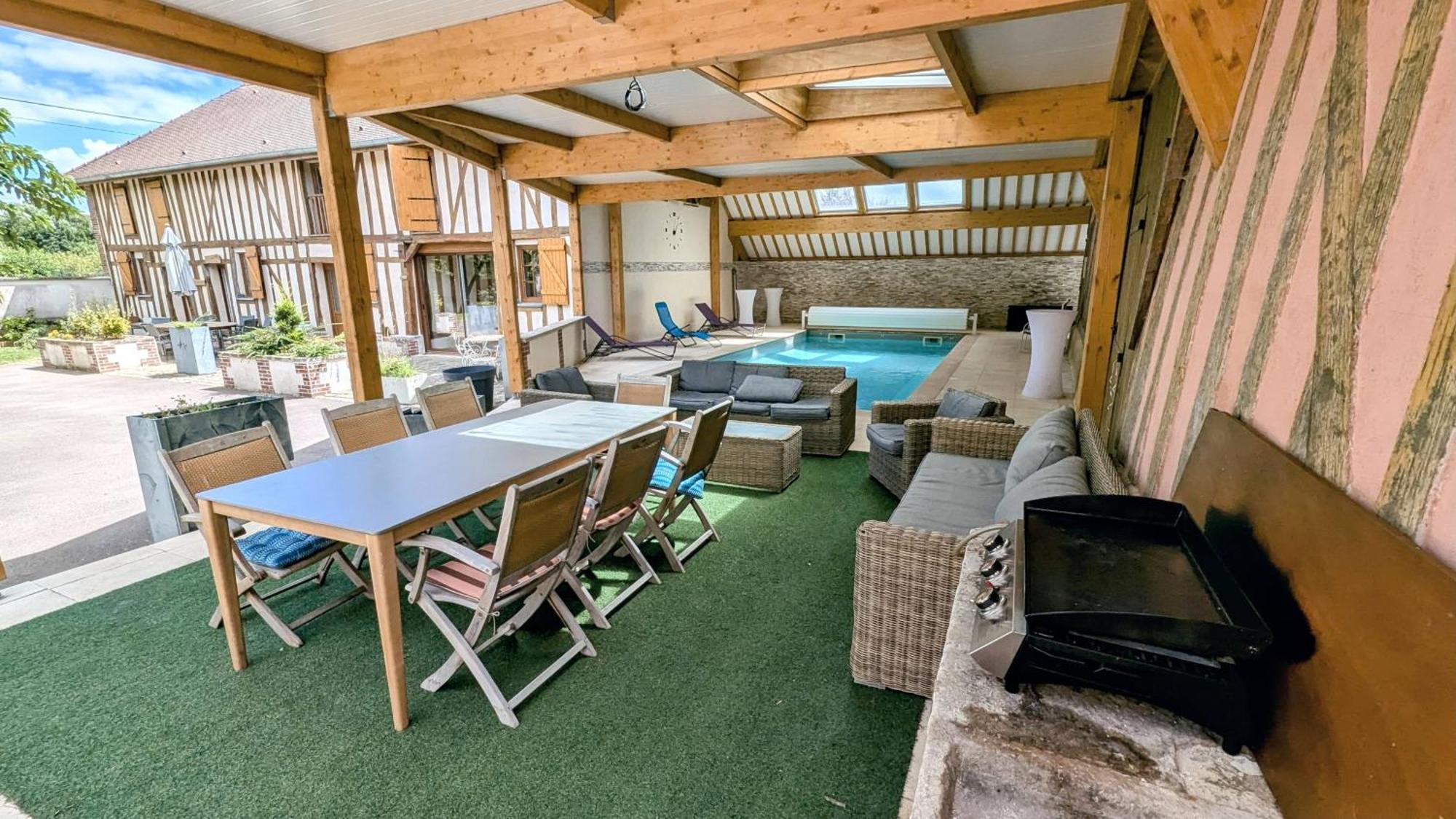 Maison Calme 14 Personnes, Piscine, Jardin Et Parking Buchères Екстериор снимка